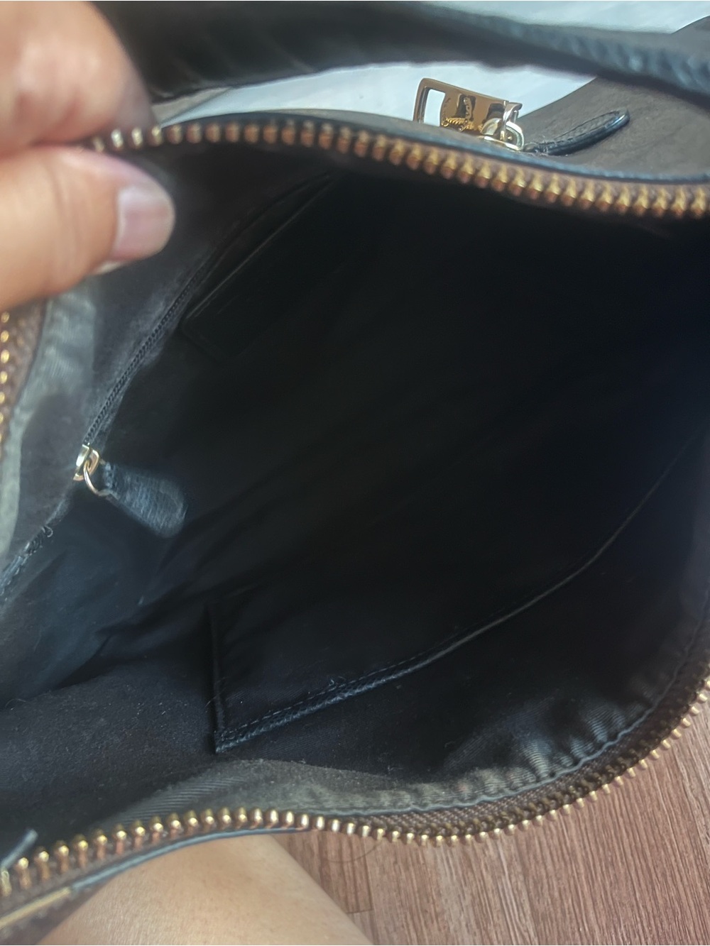 COACH Brown Signature Teri Hobo Shoulder Bag - Picture 5 of 10